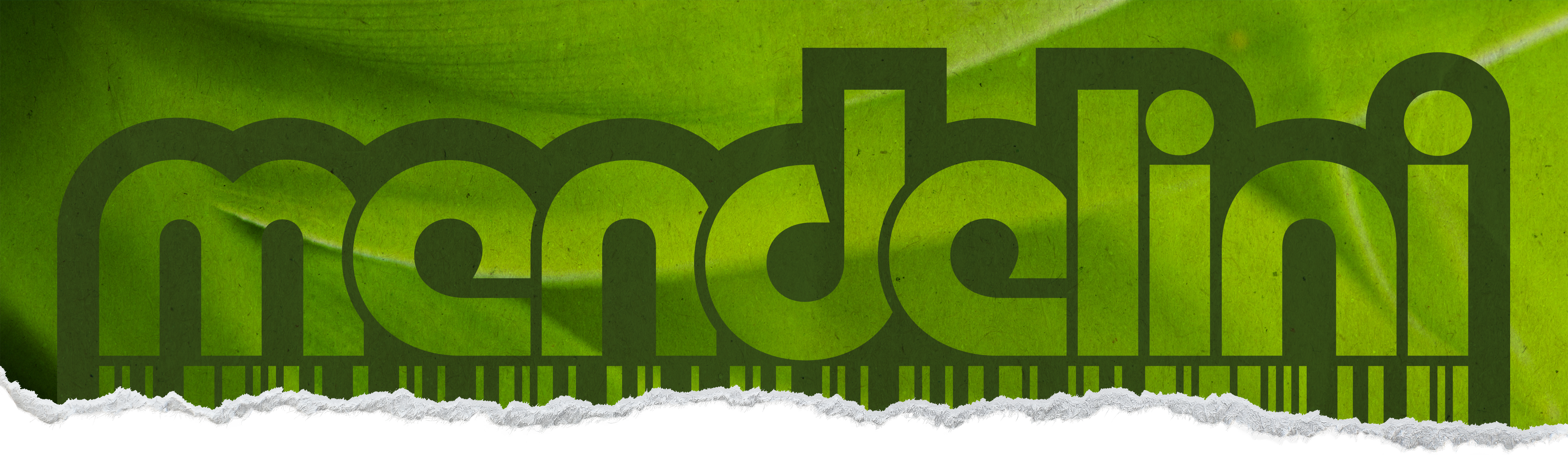 Mendelini torn paper header
